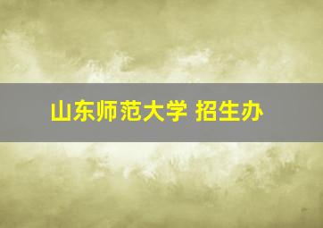 山东师范大学 招生办